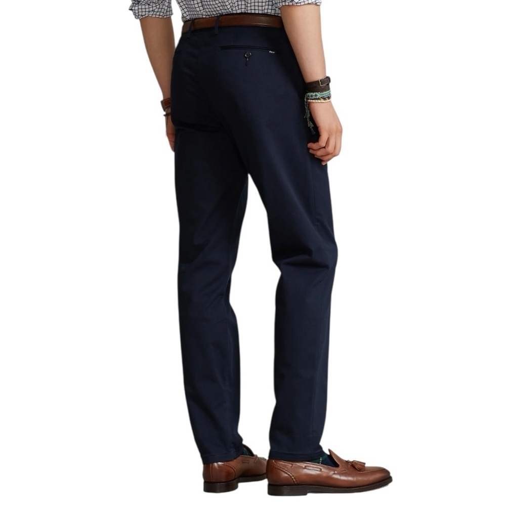 Polo Ralph Lauren 34 x 32 Aviator Navy Blue Stretch Slim Fit Stretch Chino Pants - Picture 3 of 10